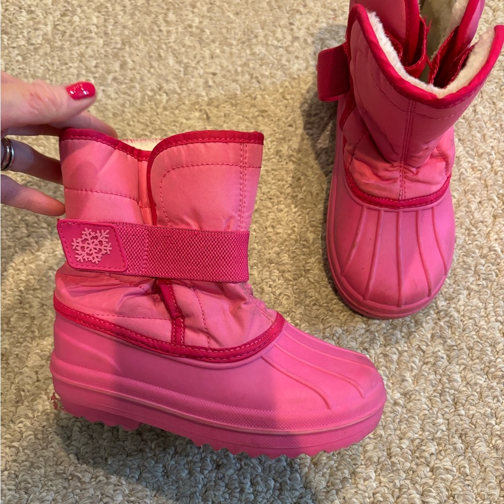 Pink Kids Snow Boots